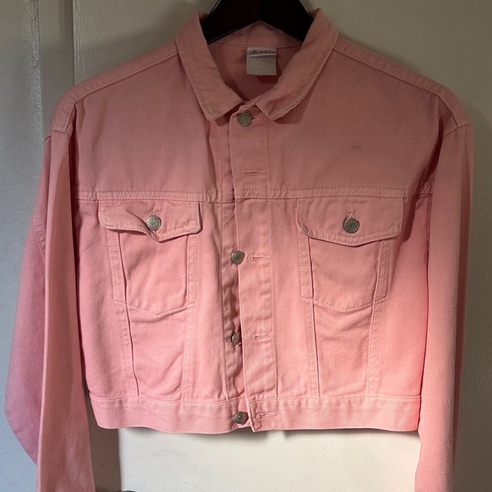 Frederick's of Hollywood Light Pink Bomber Jacket